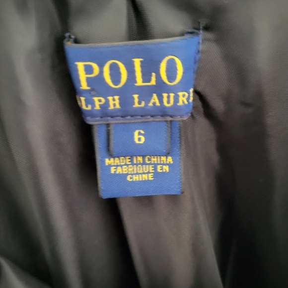 Polo Ralph Lauren Girls Size 6 V Neck Ruffle Sleeveless Dress Green Black Red - Picture 6 of 7